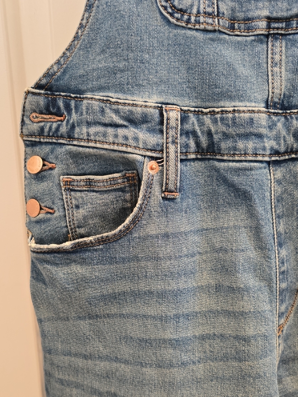 Classic Blue Denim Overalls - Women - Picture 3 of 6